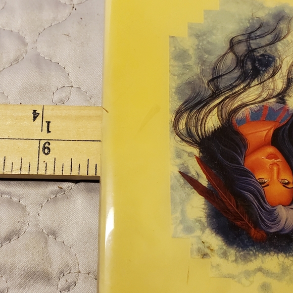 Art | Rb4 Traci Rabbit American Cherokee Indian Female Painted Tile ...